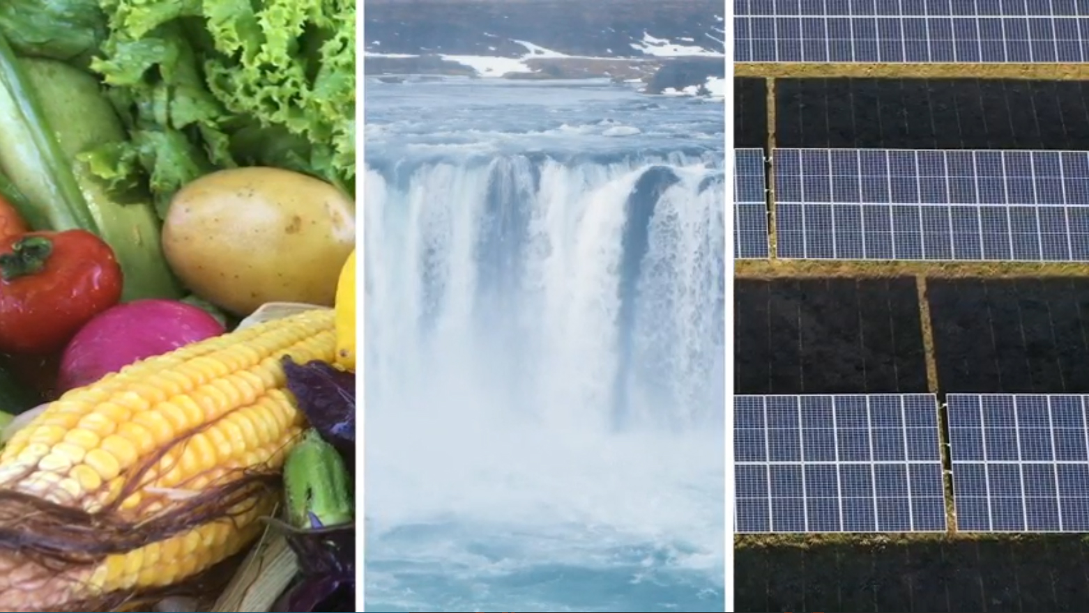 Food water solar energy split image Oregon State University
