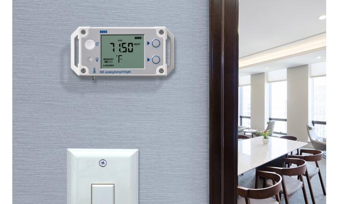 HOBO MX1104 Temp Light RH office