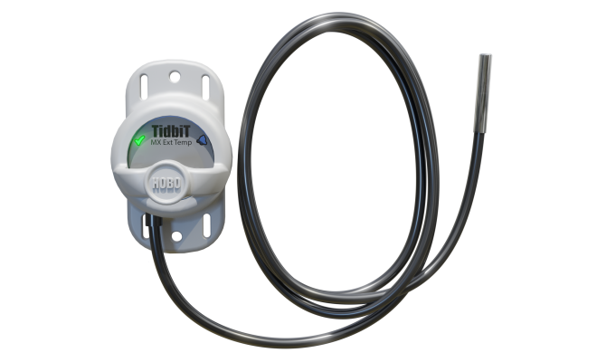 Onset Pendant MX2205 water temperature data logger with external sensor