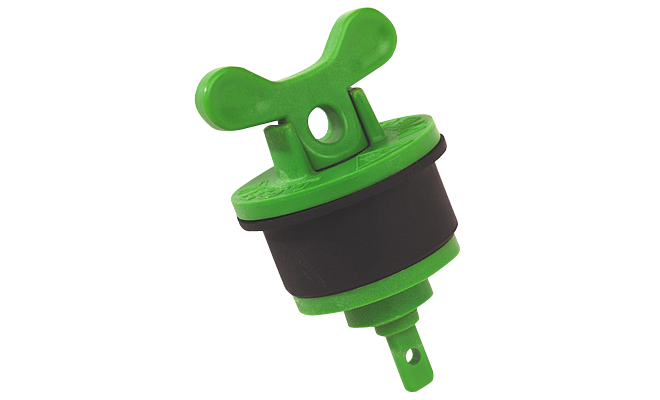 ECOPlug green polypropylene well cap