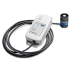PAR sensor attached to a wireless temp/RH data logger by a cable