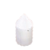 pointed PVC end cap for stilling well