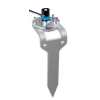 leveling stake with light sensor in bracket