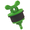 ECOPlug green polypropylene well cap