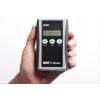 Hand holding data downloading device to read out data from data logger