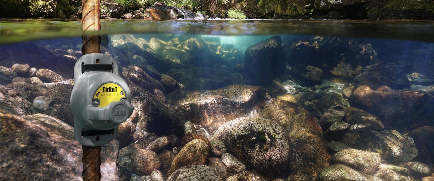 Onset HOBO MX2203 underwater
