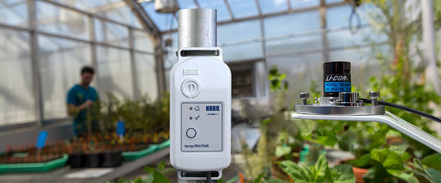 MX2308 data logger deployed in greenhouse