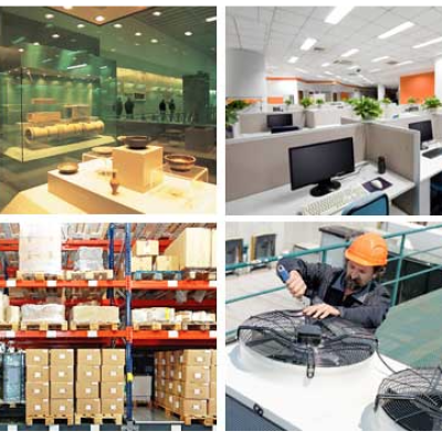 collage of indoor monitoring environments