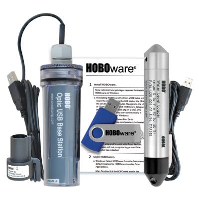 water level logger kit with HOBOware USB flash drive 