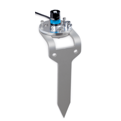 leveling stake with light sensor in bracket